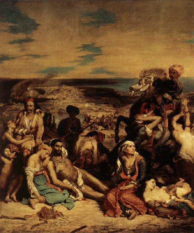 Eugene Delacroix The Massacer at Chios Spain oil painting art